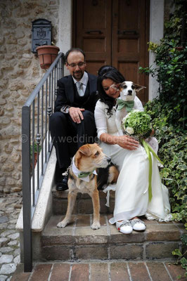 SPOSI CHE SI SONO PORTATI IL CANE AL MATRIMONIO TOR DE SORDI