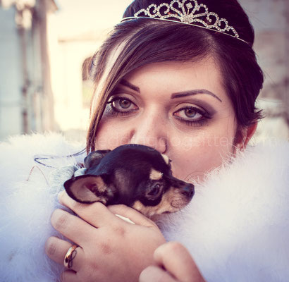 SPOSA INVERNALE CON IL CANE