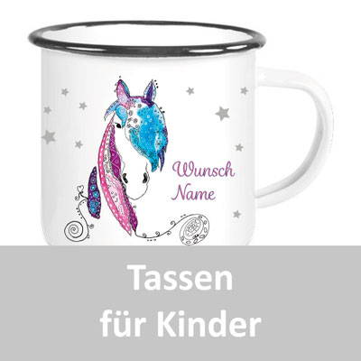 Tassen für Kinder mit Spruch, Handmade Unikate personalisiert von UKo-Art