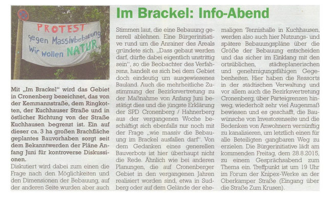 Cronenberger Anzeiger 25.08.2015