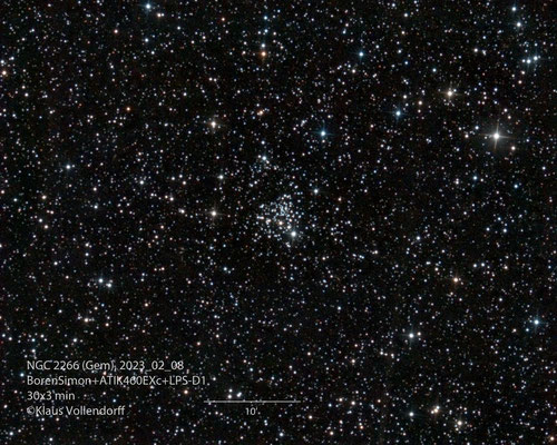 NGC2266 mit BorenSimon 8"f3.6, ATIK460EXc+LPS-D1