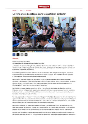 25-05 La MJC ancre l’écologie dans le quotidien collectif - nrpyrenees.fr