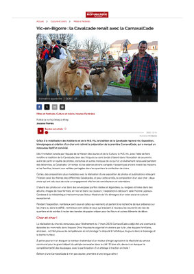 25-03 Vic-en-Bigorre _ la Cavalcade renaît avec la CarnavalCade - nrpyrenees.fr