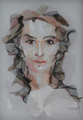 Dörte Putensen, Ausschnitt Skepsis, 90 x 70 cm