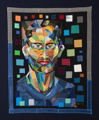 Dörte Putensen, man in color, 85 x 70 cm