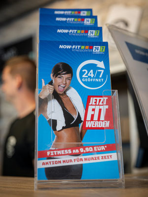 NOW FIT Salzburg Fitnessaktion – Werbeflyer für 24/7 Training ab 9,90 € in der Nähe von Freilassing