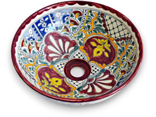 Mexambiente Waschbecken ALEGRIA, rund ca. 39 cm