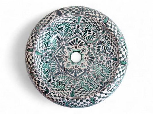 Mexikanisches Waschbecken Donna IMPERIAL - 100% Handbemalt