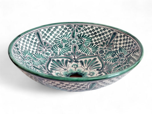 Mexikanisches Aufsatzwaschbecken MEX5 Imperial rund ca. 44 cm