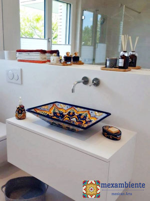 Mexiko Waschtisch rechteckig mex6 ACAPULCO 