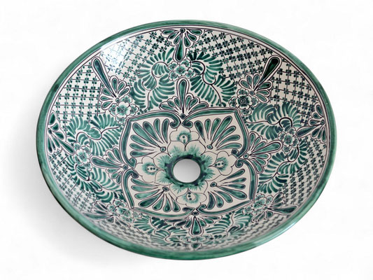 Mexikanisches Aufsatzwaschbecken MEX5 Imperial rund ca. 44 cm