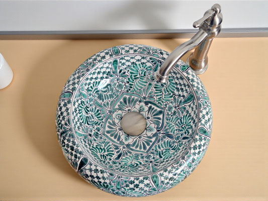 Mexikanisches Waschbecken Donna IMPERIAL - 100% Handbemalt