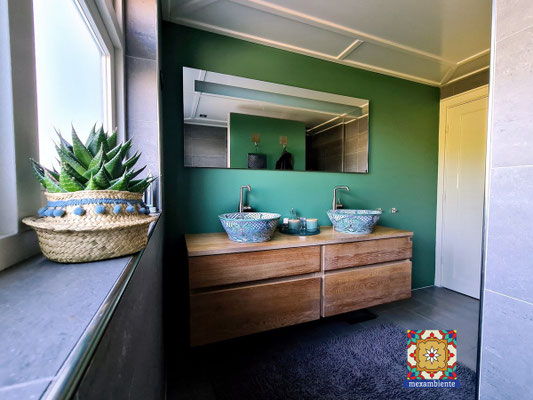 Doppelwaschtisch mit Mexiko Waschbecken IMPERIAL 