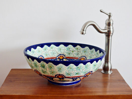 Mexikanisches Aufsatzwaschbecken MEX3 - 39 cm - CANCUN