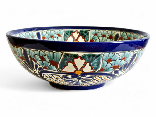 Mexikanisches Aufsatzwaschbecken Guanajuato - rund ca. 39 cm