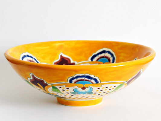 Großes Design-Aufsatzwaschbecken MEX5 Puebla - 44 cm - handbemalt