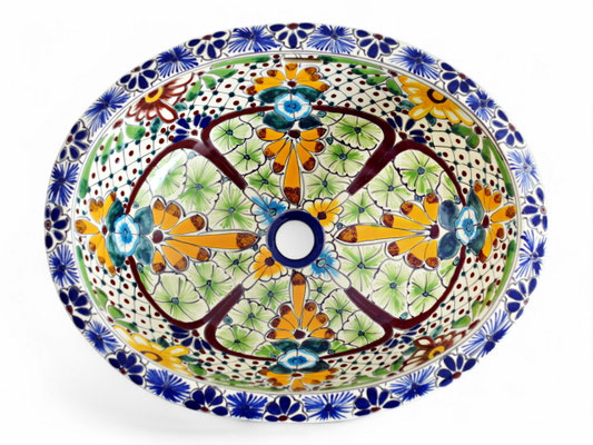 Mexiko Einbauwaschbecken oval - AVENTURA