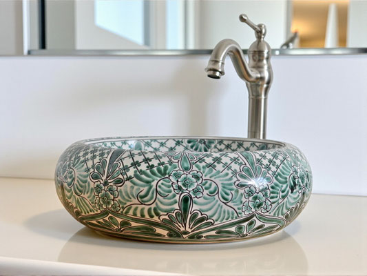 Mexikanisches Waschbecken Donna IMPERIAL - 100% Handbemalt