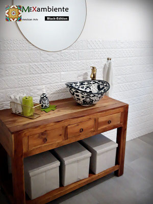 Ovales Aufsatzwaschbecken MEX7 "Santiago"