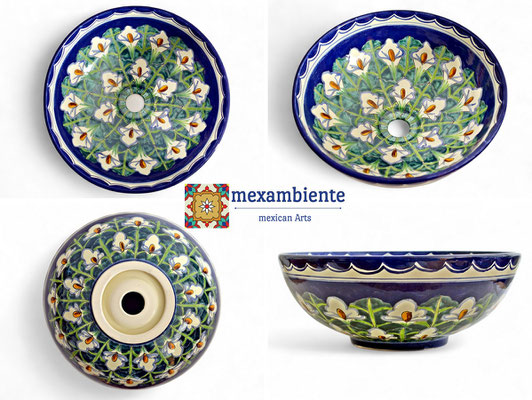 Mexikanisches Aufsatzwaschbecken MEX3 - Calla 