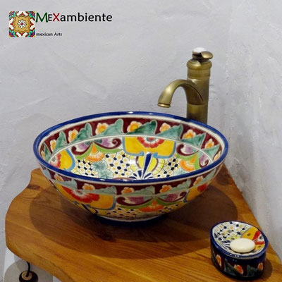 Aufsatzwaschbecken MEX3 Frida / Seifenspender Frida