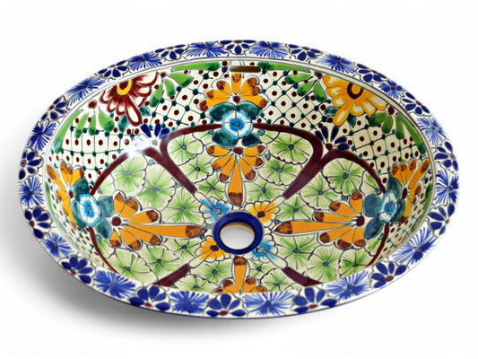 Mexiko Einbauwaschbecken oval - AVENTURA