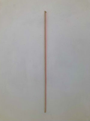 SIEGFRIED CREMER Vertikalbild 1988, Stab, Acryl