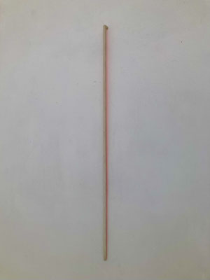 SIEGFRIED CREMER Vertikalbild 1988, Stab, Acryl