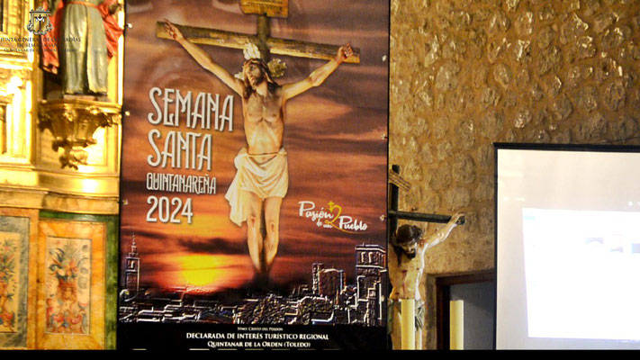 Imagen del Cristo del Perdón, Cartel y portada del Libro Semana Santa 2024