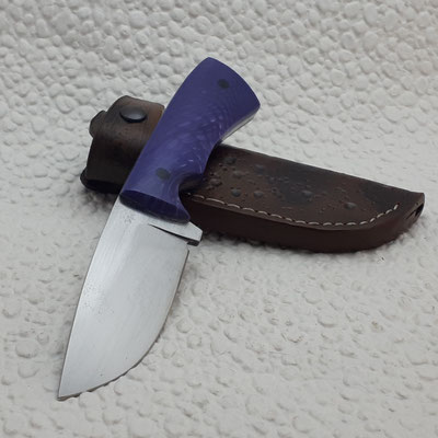 Blade model: EDC gen3 17,5cm, Steel:O1, Handle: Juma, Finisch: handrubed satin, Filework: fine, HRC:55-60, Birthday:04/10/2022, Comes with a leather sheat, Price: 182 inc BTW exc shipping, contact me via mail