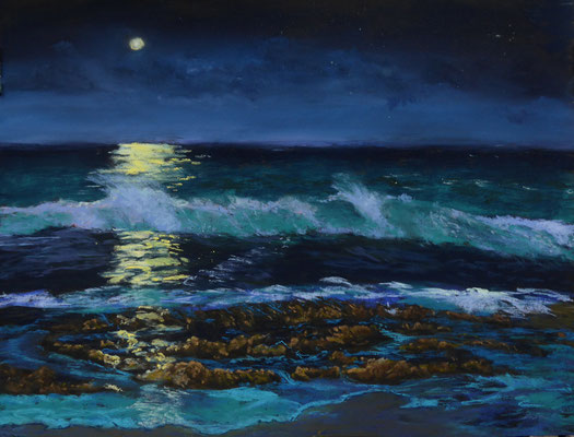 Full Moon, Pastell 30x40cm