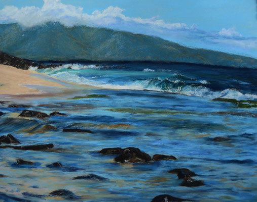 Windsurfer´s Point, Pastell, 40x50cm