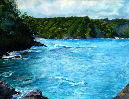 Hana Coast, Pastell 40x50cm