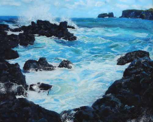 Keanae Splash, Pastell, 40x50cm
