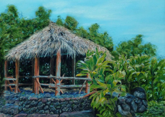 The Welcoming House, Pastell, 30x40cm