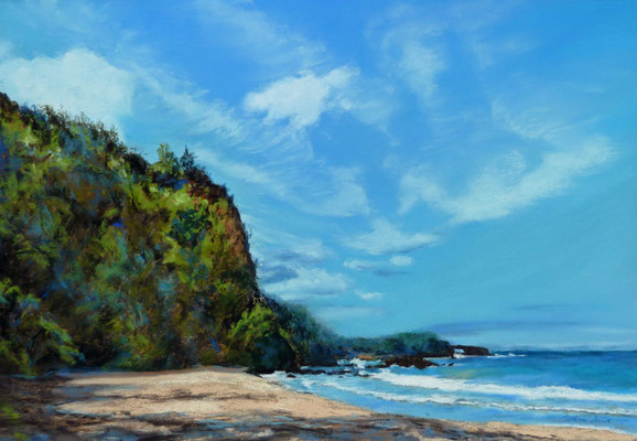 Magic of Kaihalulu Bay,Pastell, 50x60cm