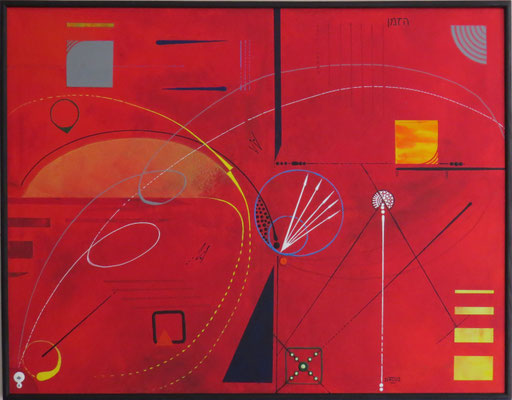 courbe du temps - H70xL90 cm - acrylique