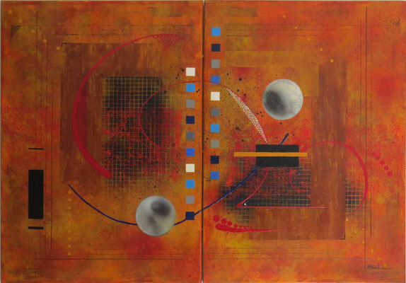 dzêta - H70xL100 cm - acrylique