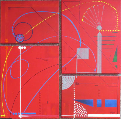 arche du temps. tableau. abstrait. abstraction