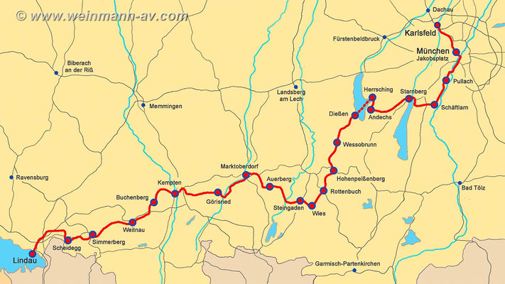 Unsere Route