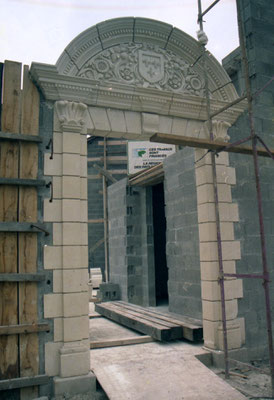 L'entrée dans le bâtiment d'accueil, Musée des Métiers