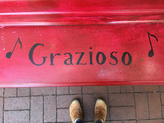 Grazioso is the musical direction, graceful, to play with grace.