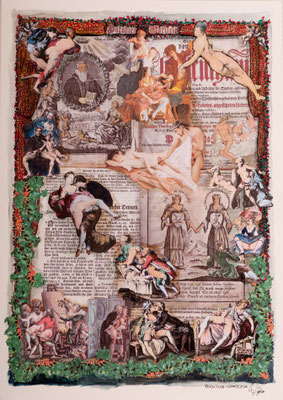 Das Paradiesgärtlein (2014), Collage, ca. 56x40cm
