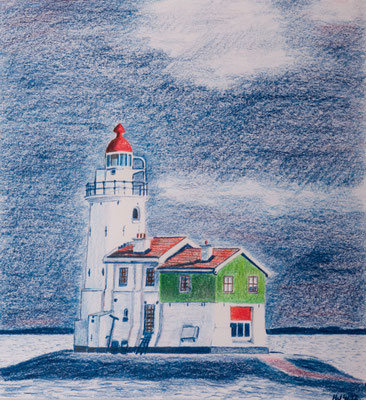 Marken (1992), Buntstift, ca. 22x20cm