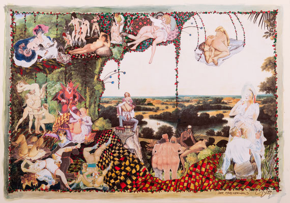 Der Märchenwald (2014), Collage, ca. 40x56cm