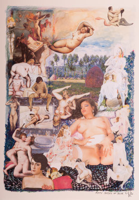Fifty Shades of Blue (2014), Collage, ca. 56x40cm