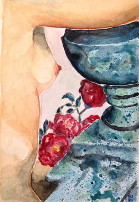 Ancien Régime: La douceur de la vie (2016), Aquarell, ca. 30x20cm