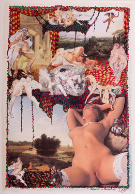 Zealice in Wonderland (2014), Collage, ca.  40x56cm