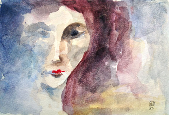 Melancholia (2016), Aquarell, ca. 25x17cm