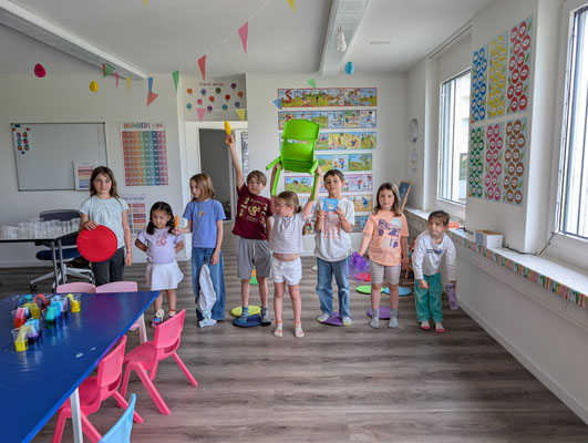Colourful group activity